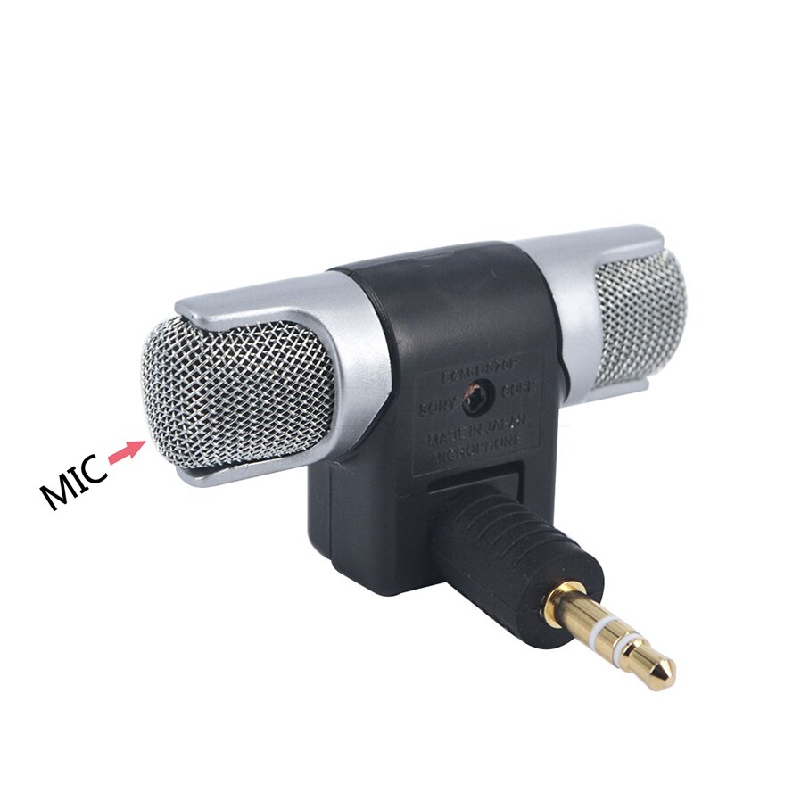 Kebidu Mikrofone 3,5mm Tragbare Mini Mic Digital Stereo Mikrofon für Recorder Singen Song Karaoke