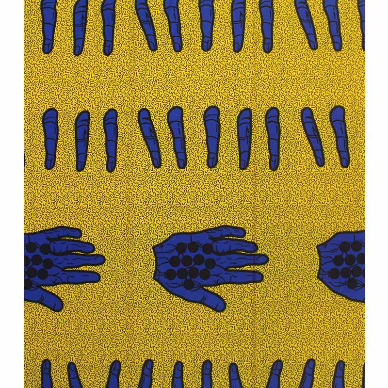 Afrikansk stoff vokstrykk ekte voksduk 100%  bomullsmateriale 6 yards afrikansk ankara bomull voks stoff for kjole