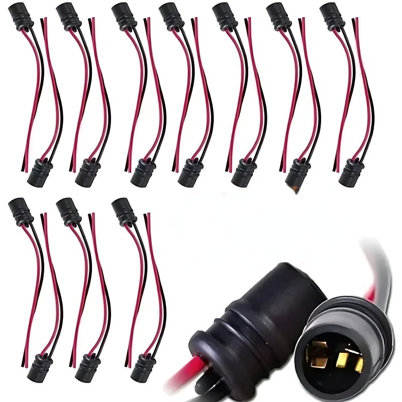 T10 W5W bombilla de cuña para coche, soporte de conector, extensión de lámpara LED, soporte de Base de bombilla, Base de cuña, enchufe de bombilla