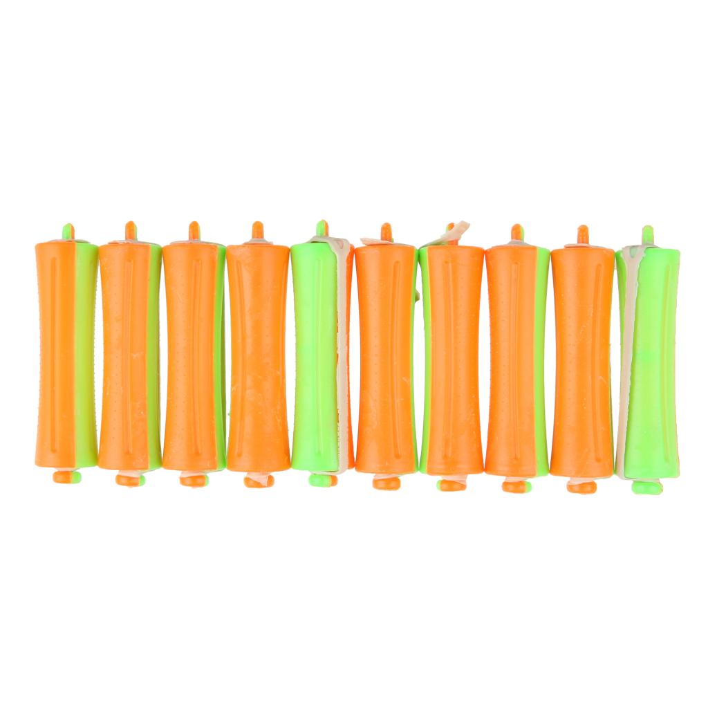 10 Pieces Permanent Wave Curlers Cold Wave Curlers Curler Set,: Blue