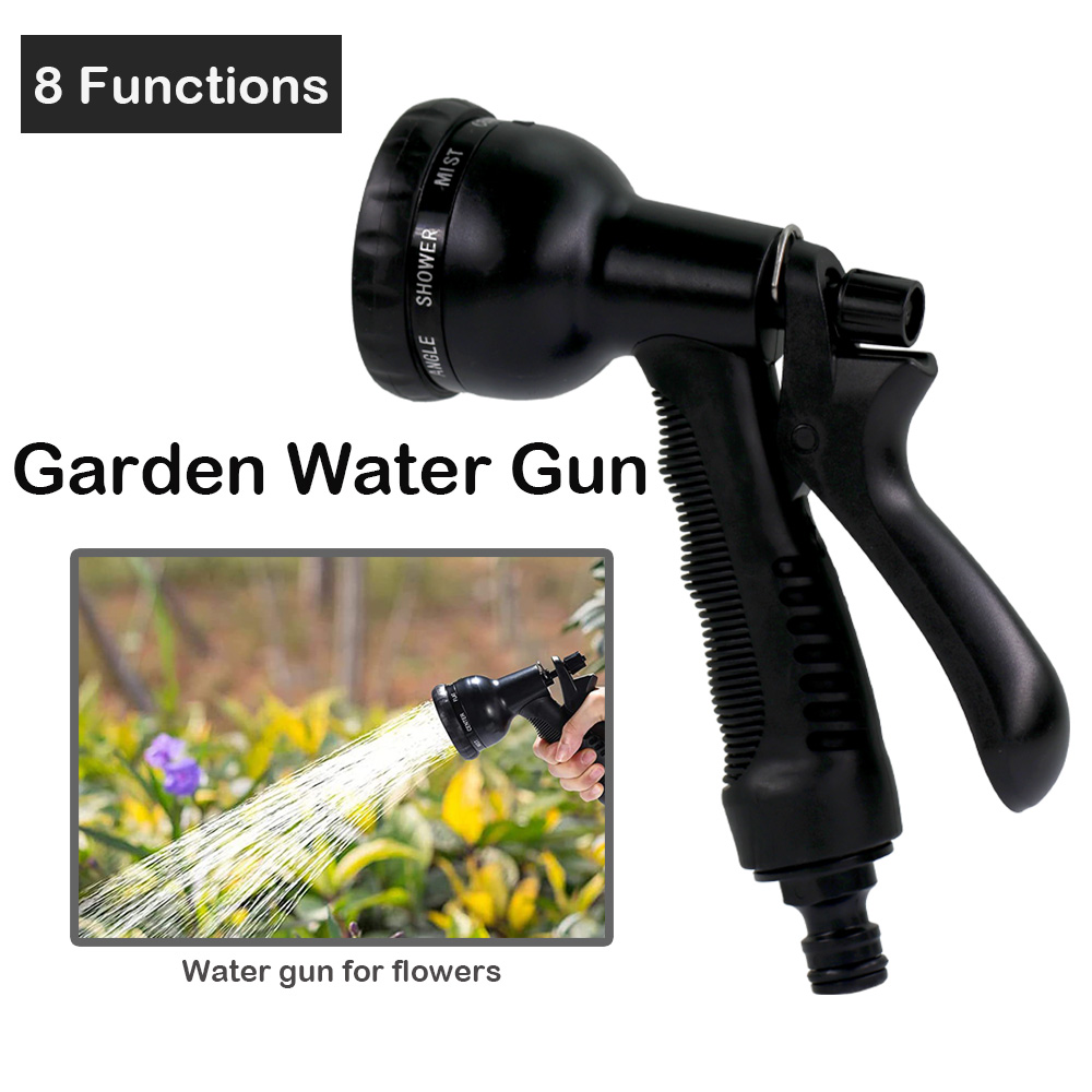 Multifunktion ale Spritzpistole schwarz Hochdruck Garten Sprinkler Garten Bewässerung Spritzpistole Garten im Freien Bewässerung Blume Haustier Bad