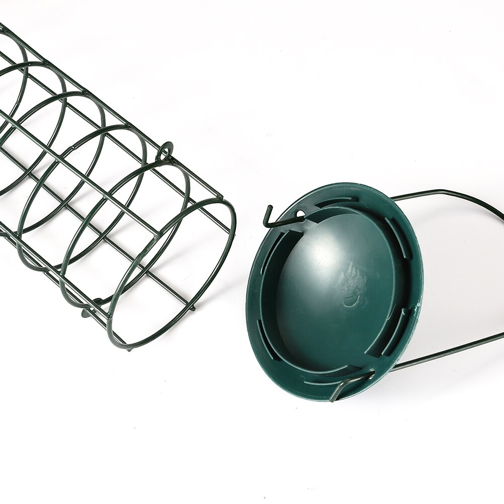 Outdoor Iron Wire Hanging Bird Seed Feeder Container Hanger Outdoor Garden Hanging Ports Seed