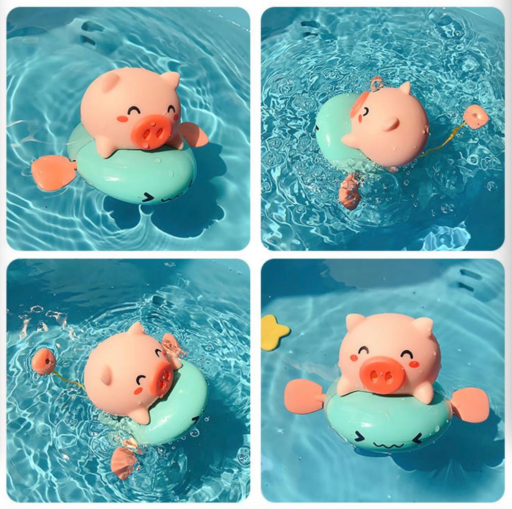 Bad Speelgoed Zwembad Leuke Dieren Varken En Walvis Verschillende Kleur Clockwork Speelgoed Voor Baby 'S En Peuters