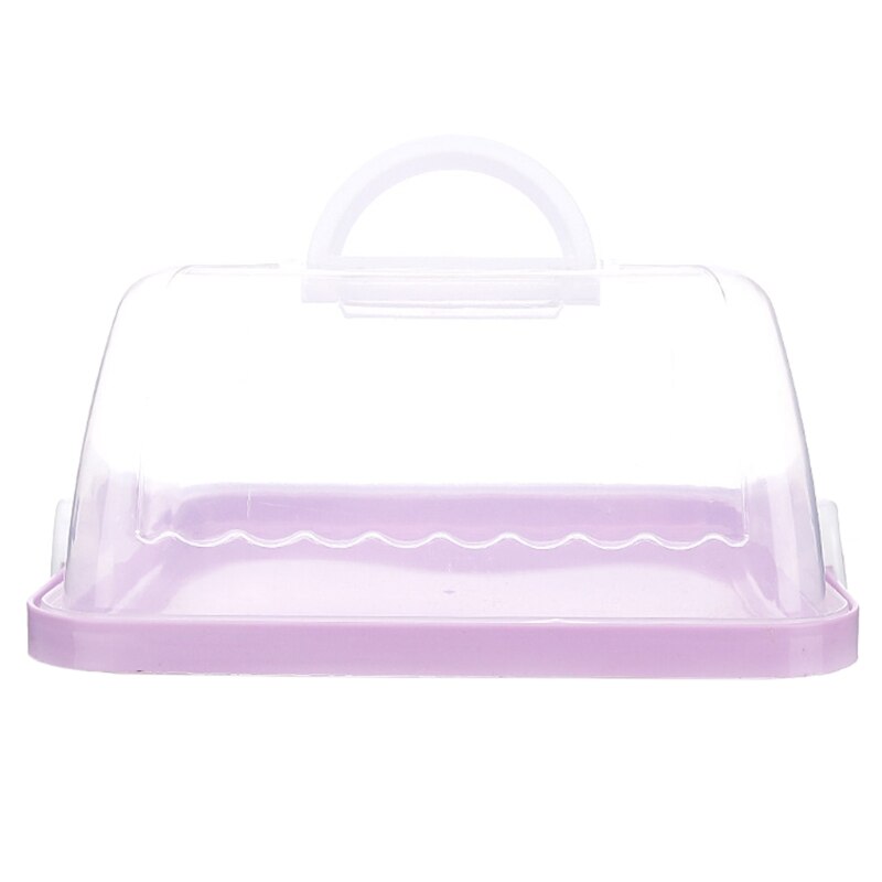 Portable Plastic Square Cake Box Cupcake Dessert Container Case Handheld Carrier 203F: 3