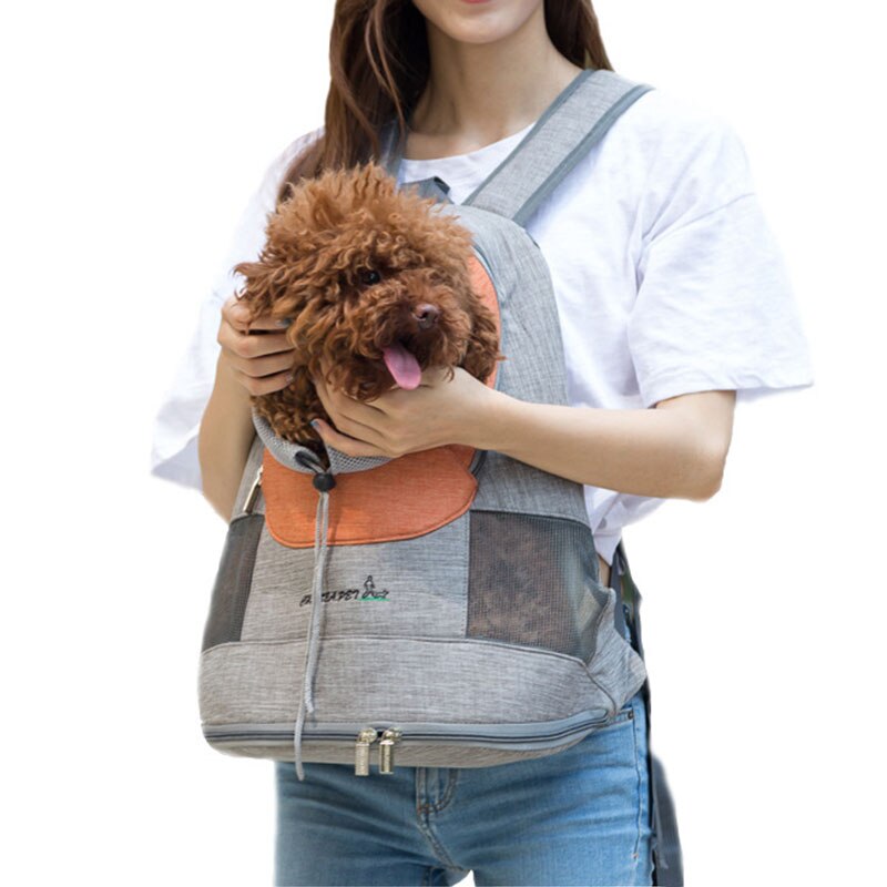 Mode Rugzak voor Carrying Hond Ademend Dubbele Schouders Tas Aanpassing Kleine Hond Carrier Outdoor Winkelen Supplies