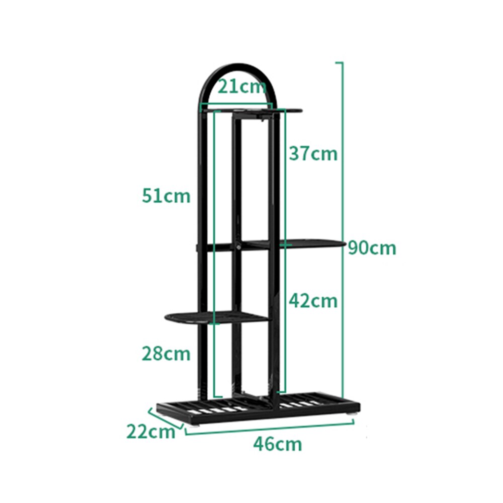 Multi-tiers Flower Plant Holder Stand Rack Light Luxury Metal Plant Stand Balcony Garden Flower Plant Stand Bonsai Display Shelf