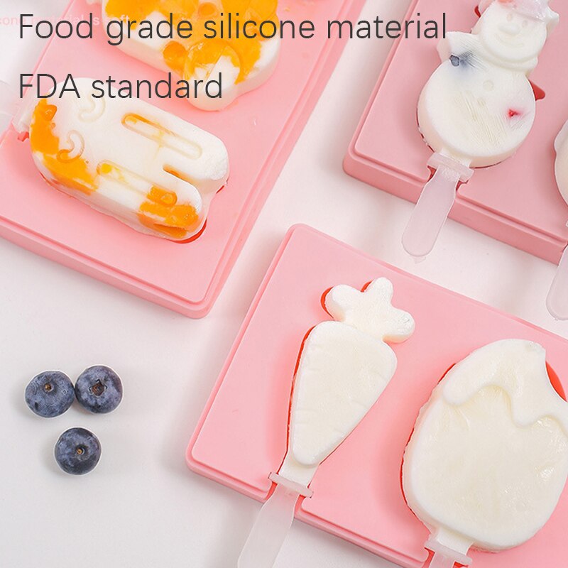 Siliconen ijsvorm van voedingskwaliteit, ijsblokjesmachine, siliconen mal, ijsvorm, ijslollyvorm, keukenaccessoires