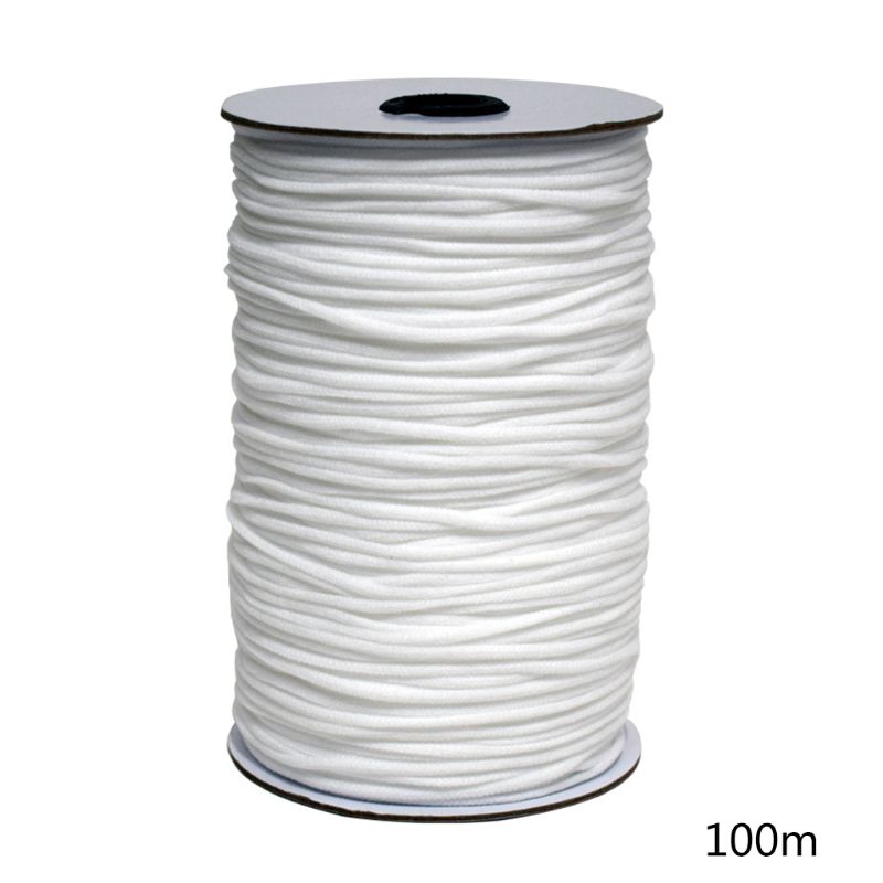 Ansiktsmask mask runt elastiska sladdband rulle sy stretchig tejp elasticitet: 100m
