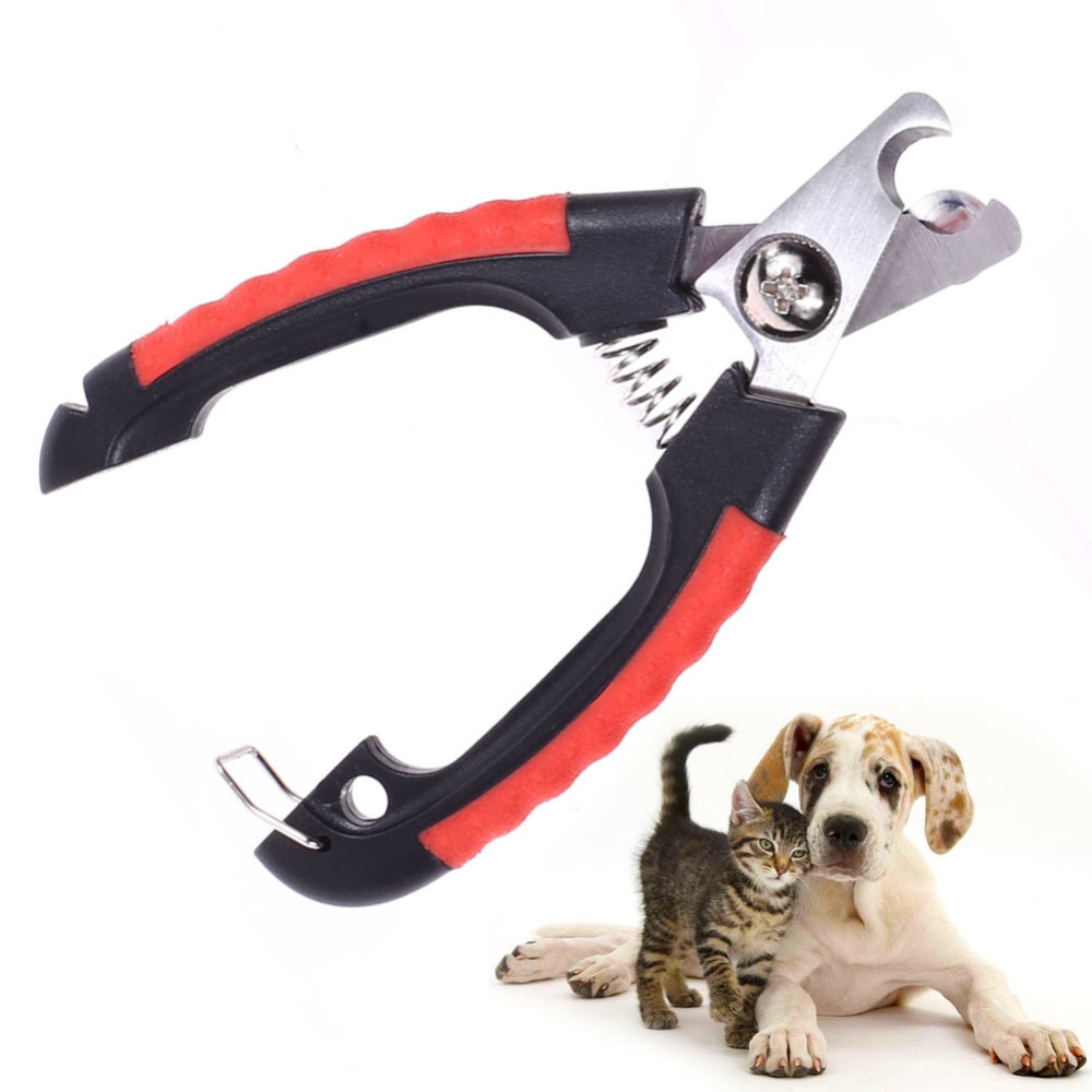 Professionele Hond Nagelknipper Cutter Rvs Grooming Schaar Clippers Voor Dieren Katten Met Lock Maat S M