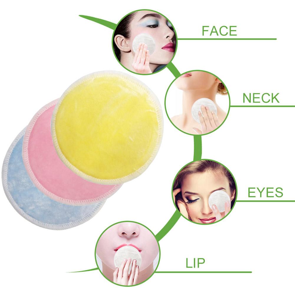 16 st återanvändbara makeup remover kuddar makeup remover skivor tvättbara kosmetiska makeup pads för alla hudtyper (med pannband)
