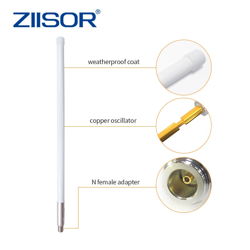 Helium Hotspot Miner Antenna 868 MHz for Outdoor 5dBi LoRa 868MHz N Female Antenna for Lorawan 868M Fiberglass with Cable 3D-FB