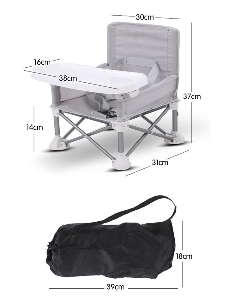 Silla plegable para niños y bebés, mesa de comedor portátil para exteriores, plegable, multifuncional