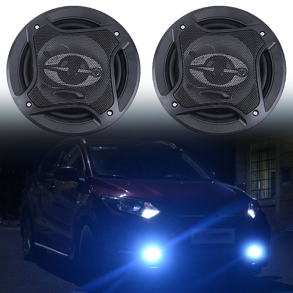 2 Stuks Auto Speaker Full Range Frequentie Deur Stereo 400W Auto Magnetische Coaxiale Hifi Ronde Muziek Praktische Niet-destructieve bass