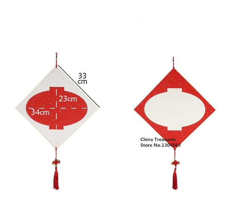 2pcs/lot,Chinese Hanging Card For Chinese Painting And Calligrphy Writing Home Decoration Chinese Knot
