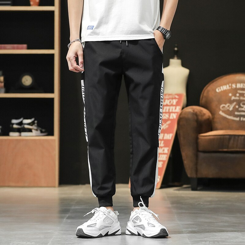 Herfst Mannen Joggingbroek Elastische Taille Harem Broek Straat Punk Hip Hop Casual Broek Joggers