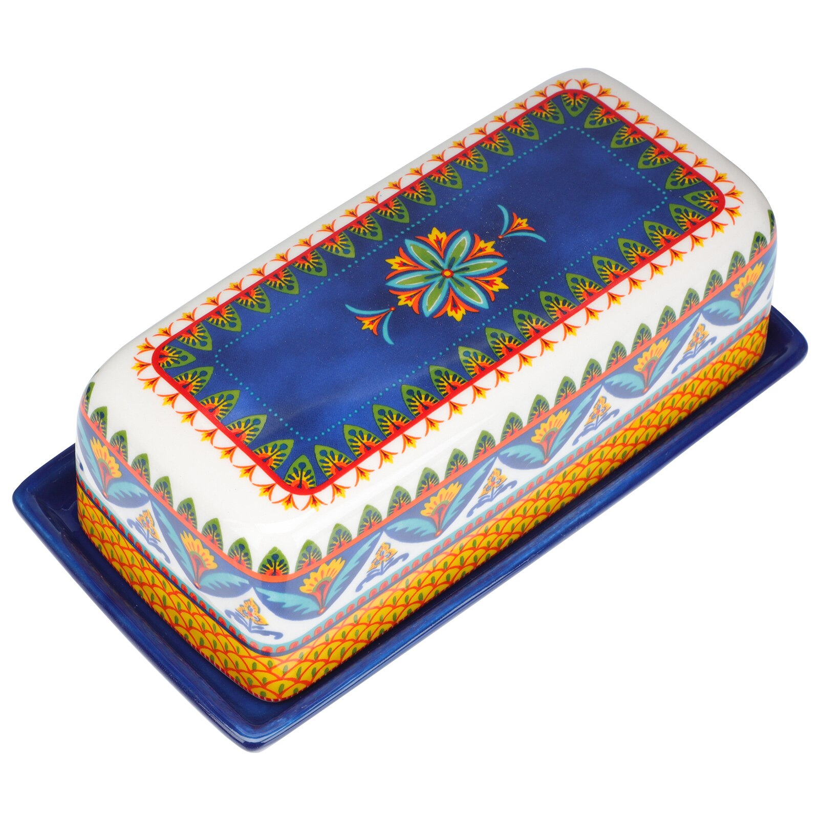 1pc American Style Butter Dish Delicate Ceramic Butter Box Butter Container