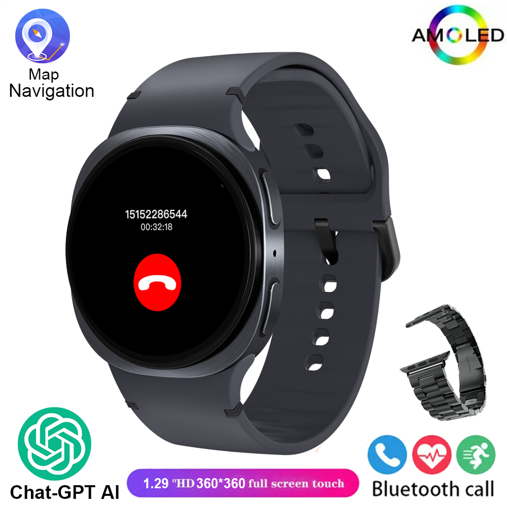 2025 Nuovi Orologi 8 Mini GPS Track Astuto Della Vigilanza Per Le Donne Degli Uomini di Salute Sport AMOLED Frequenza Cardiaca Chiamata Bluetooth Smartwatch Impermeabile: Giallo