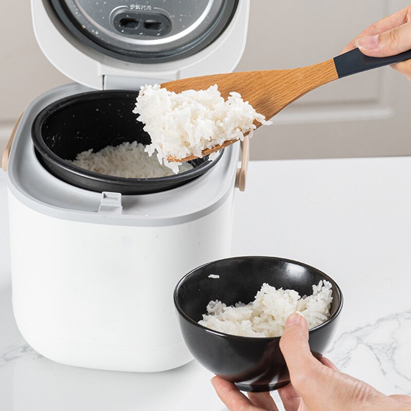 Solid Wood Handle Non Stick Cooking Pot Set Soup Spoon Rice Scoop Spatula Kitchen Cookware Utensils Set Home Gadget Tools Sets