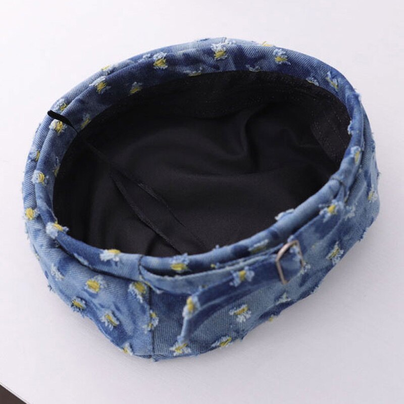 Baby Hat Denim Broken Hole Bucket Hat Kids Cap for Boy Cotton Children Girls Hats