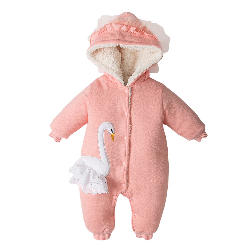 SAGACE Rits Jas Jas Snowsuits Voor Baby 'S Winter Dikke Kleding Peuter Baby Kids Baby Meisje Jassen Meisjes Bovenkleding Jassen: Roze / 6m