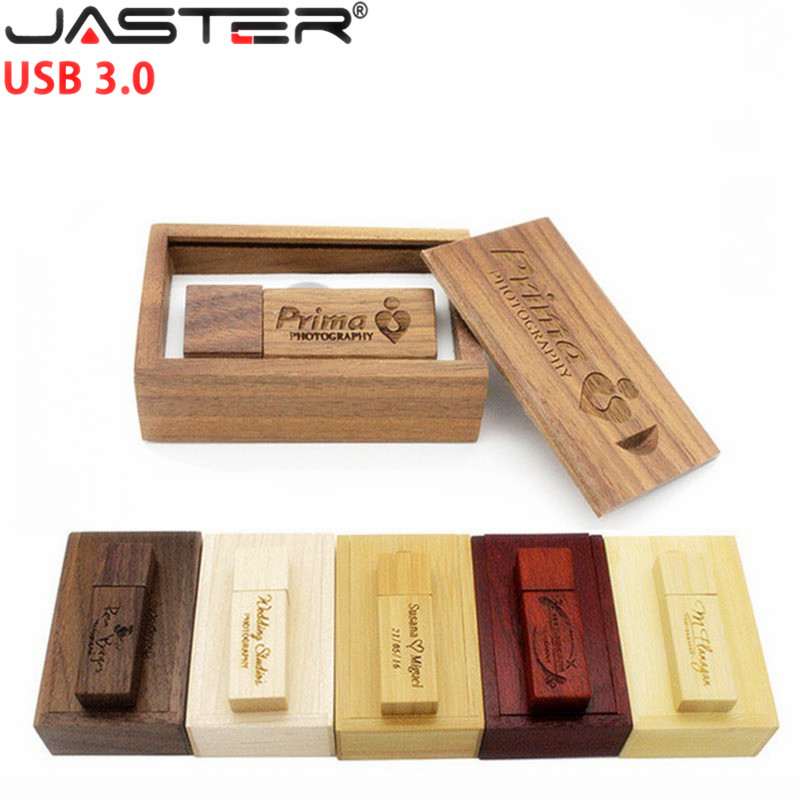 gratis tilpasset logo høyhastighets usb-minnepinne i tre 3.0 stk. 128gb stk. bryllupsminnepinner 64gb stk . fotominnepinne u-disk 16gb 32gb