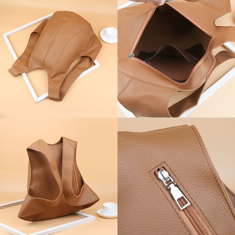 Effen Schildpad Rugzak Britse Grote Capaciteit Lychee Grain Soft Leer Leisure Anti Diefstal Rugzak