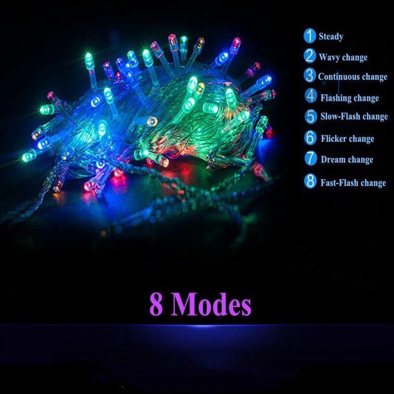 Led-jouluvalo 33ft 10m 100 led-puu joulujuhlat led-nauha valo koriste häävalot keiju led-seppele