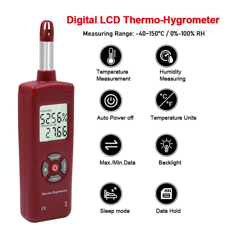 Thermometer High-precision laboratory room temperature hygrometer
