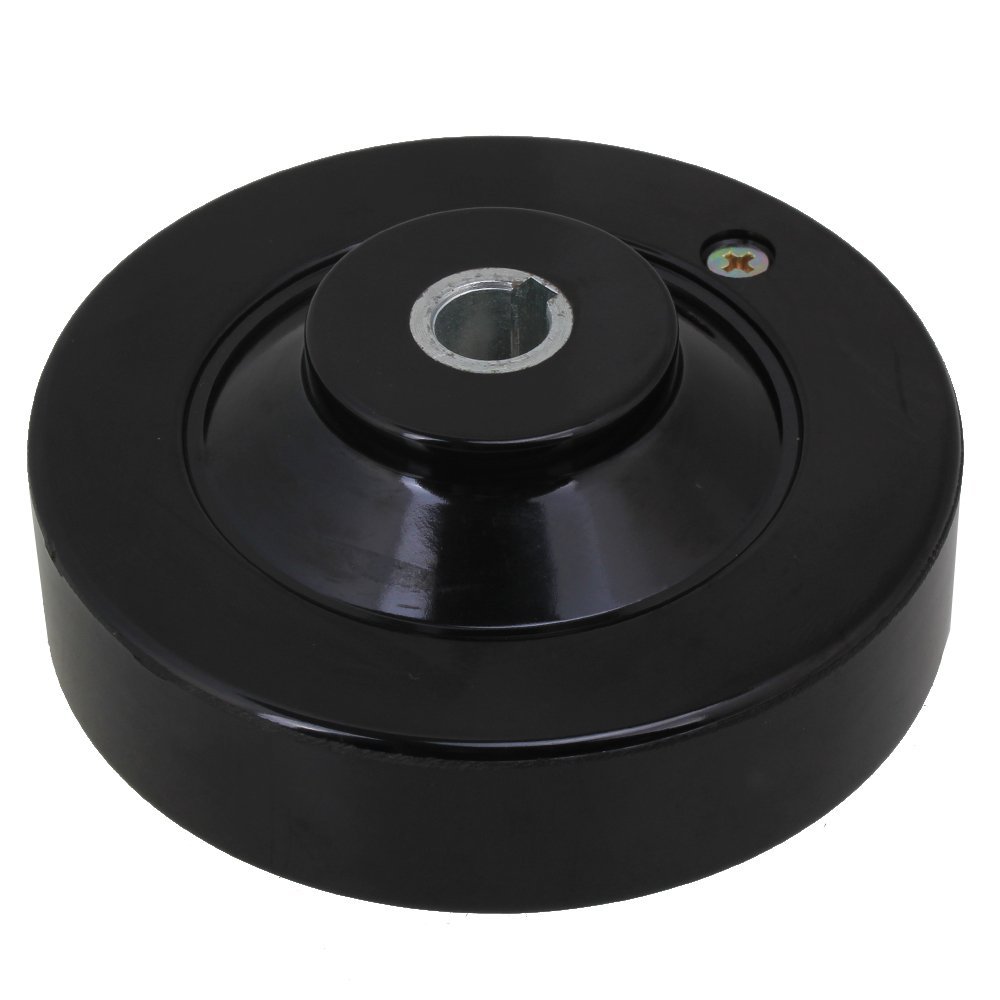 Fresadora de torno de plástico negro, rueda de mano de ondulación interior con agarre de mango giratorio, 12x100mm