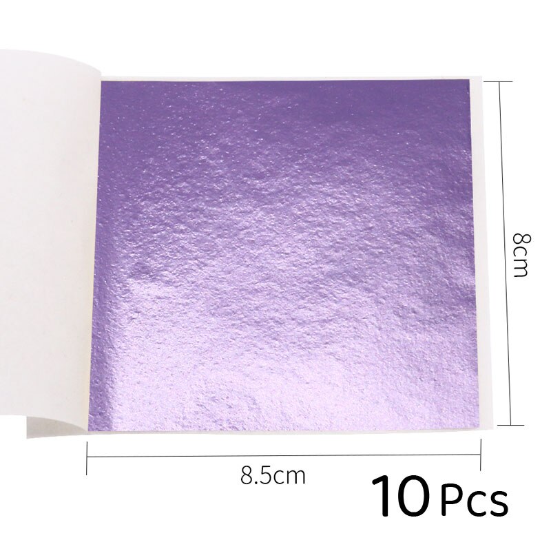 Papel folha de ouro rosa imitação ouro 50 peças/10, folha de ouro prata vermelha arte artesanato design papel faça você mesmo decoração folhas 8x8.5cm