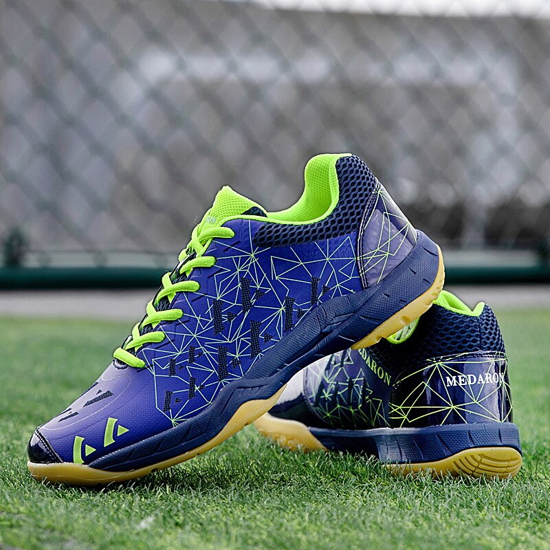 Men Women Badminton Shoes Indoor Training Sneakers Anti Slip Lightweight Tennis Shoes Men Sport Athletic Trainers