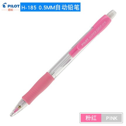 1 piloto japonés lápiz mecánico H-185-SL palo de Color lápiz automático 0,5mm lápiz movible Bolígrafo Retráctil constante por escrito: 0.5mm Pink