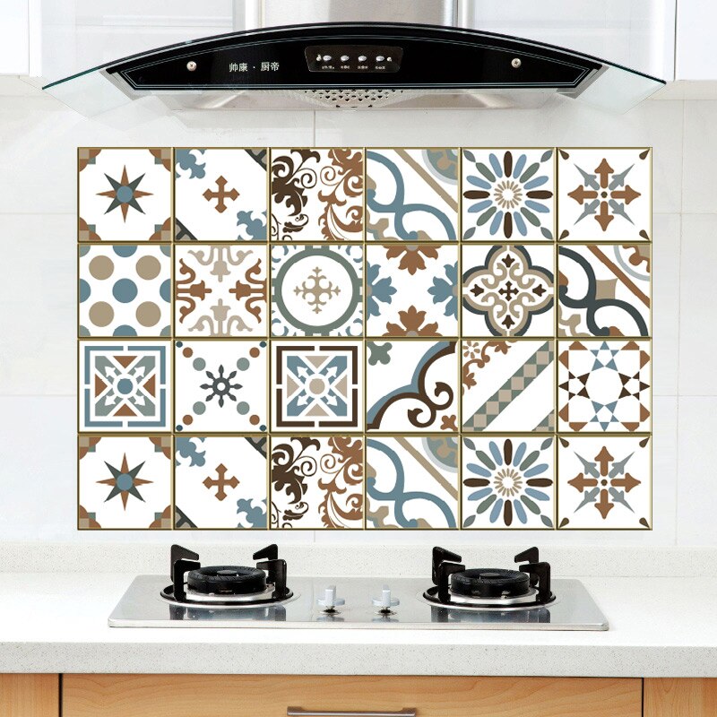 Selbstklebende Aluminiumfolie Küchenschrank Wandaufkleber Tapete Ölfest