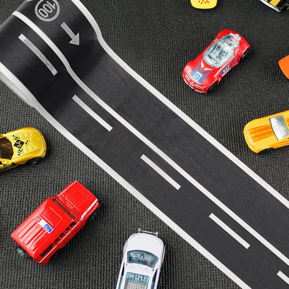 2/4/5Pcs DIY Railway Road Tape Traffic Sticker Adhesive Intelligence Route Mark Safety Education Study Road Signs Tool