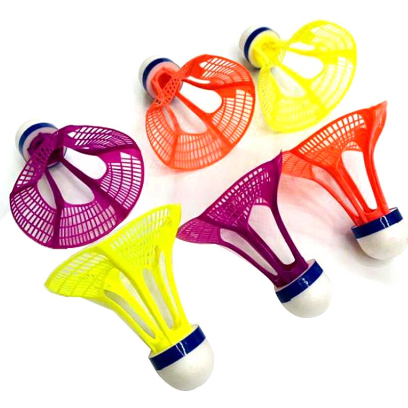 Original airshuttle utomhus badminton airshuttle plastboll nylon fjäderboll boll stabil motstånd 3 st / förpackning
