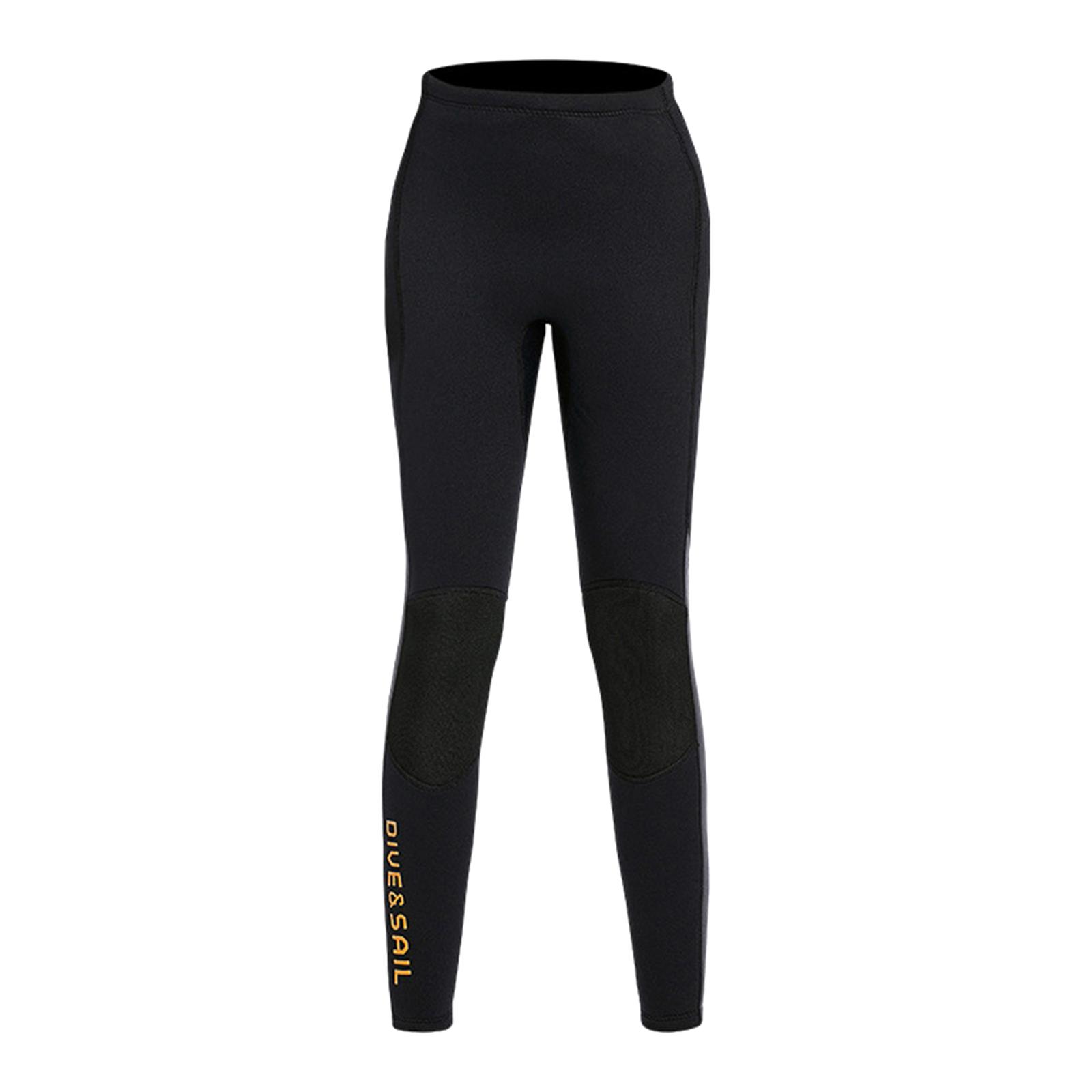 3Mm Neopreen Wetsuit Broek Vrouwen En Mannen Duiken Broek Snorkelen Kano Zwemmen Warme Broek Leggings Nat Pak: woman black L