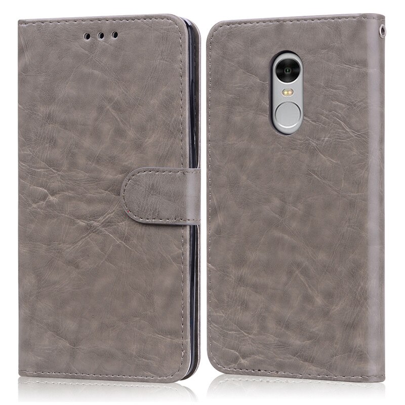 Custodia Flip in pelle per Xiaomi Redmi Note 4 custodia per Redmi Note 4 Note4 custodia per telefono per Fundas Xiaomi Redmi Note 4X borse: For Redmi Note 4 / Gray