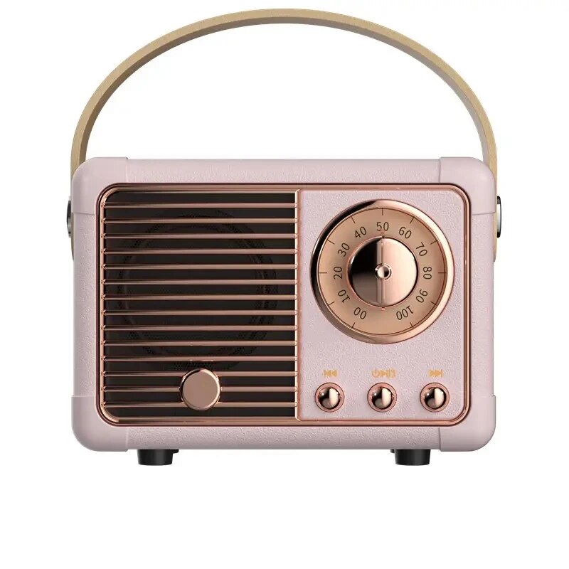 Hm11 tragbarer Bluetooth-Lautsprecher drahtloser Bass-Subwoofer wasserdicht im Freien für Auto-Stereo-Lautsprecher Spieluhr für iOS/Android: Rosa