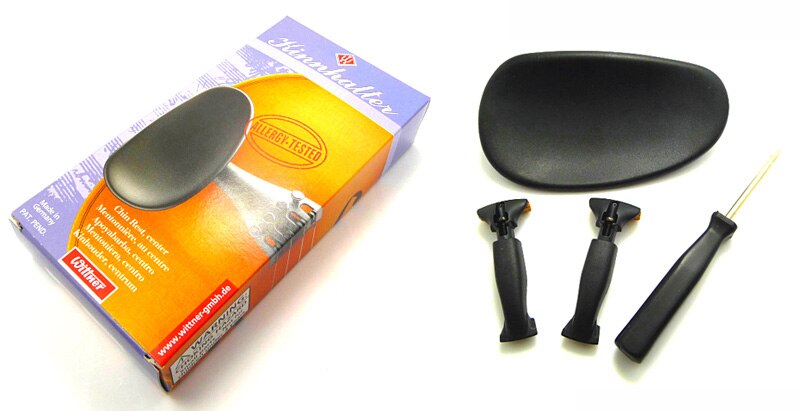 Wittner mentonnière en Composite avec support central-hypoallergénique (violon Fit 4/4)
