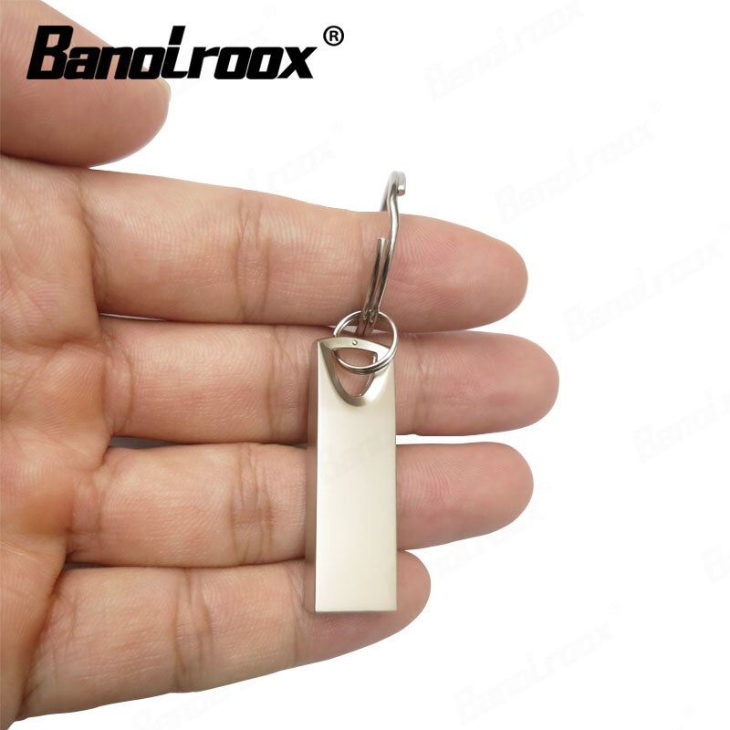 Banolroox Metalen Usb Flash Drives 128Gb 64Gb 32Gb High Speed Pen Drive Usb Stick 16Gb 8gb Pendrive 4Gb U Disk Sleutelhanger