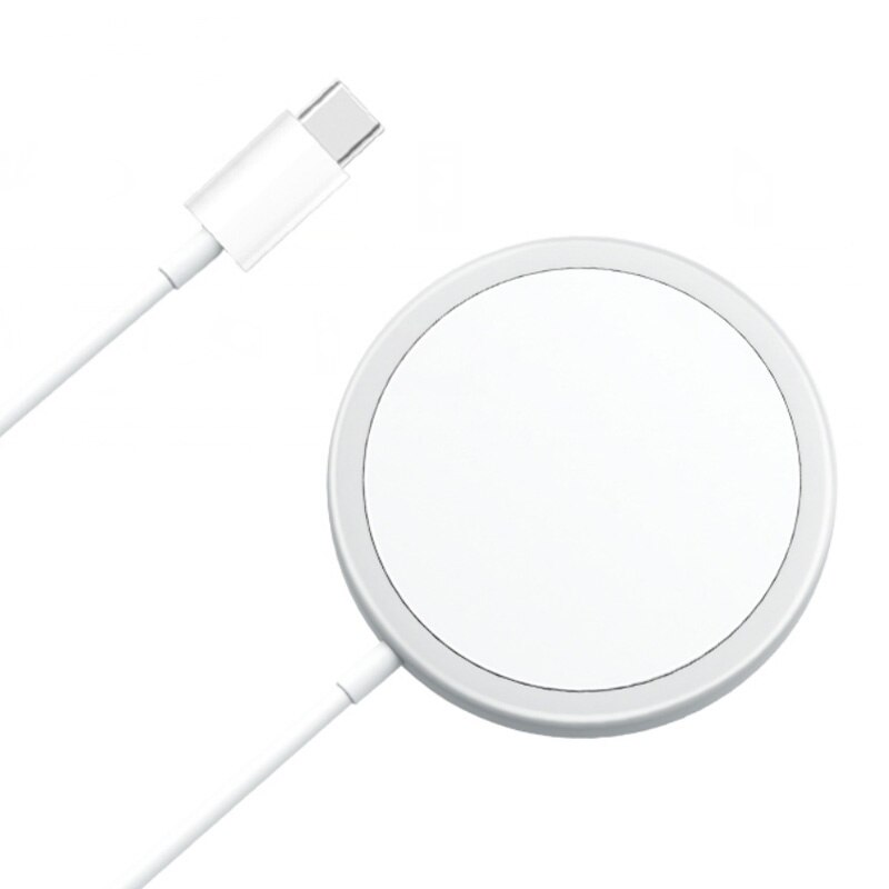 Magnetic Adsorption 15W Qi Wireless Chargers For iPhone 12 Pro Max Mini Magsafing Macsafe Charger Fast Charging Pad Dock Station: No Packaging Box