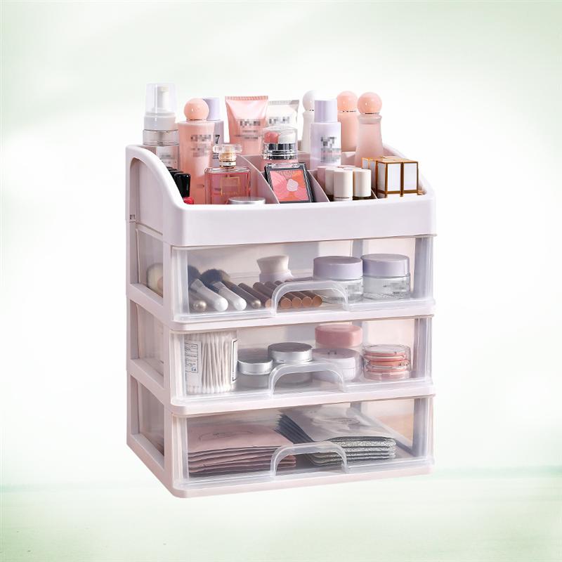 1Pc Plastic Cosmetische 3 Layer Lade Organizer Make Container Desktop Diverse Storage Case