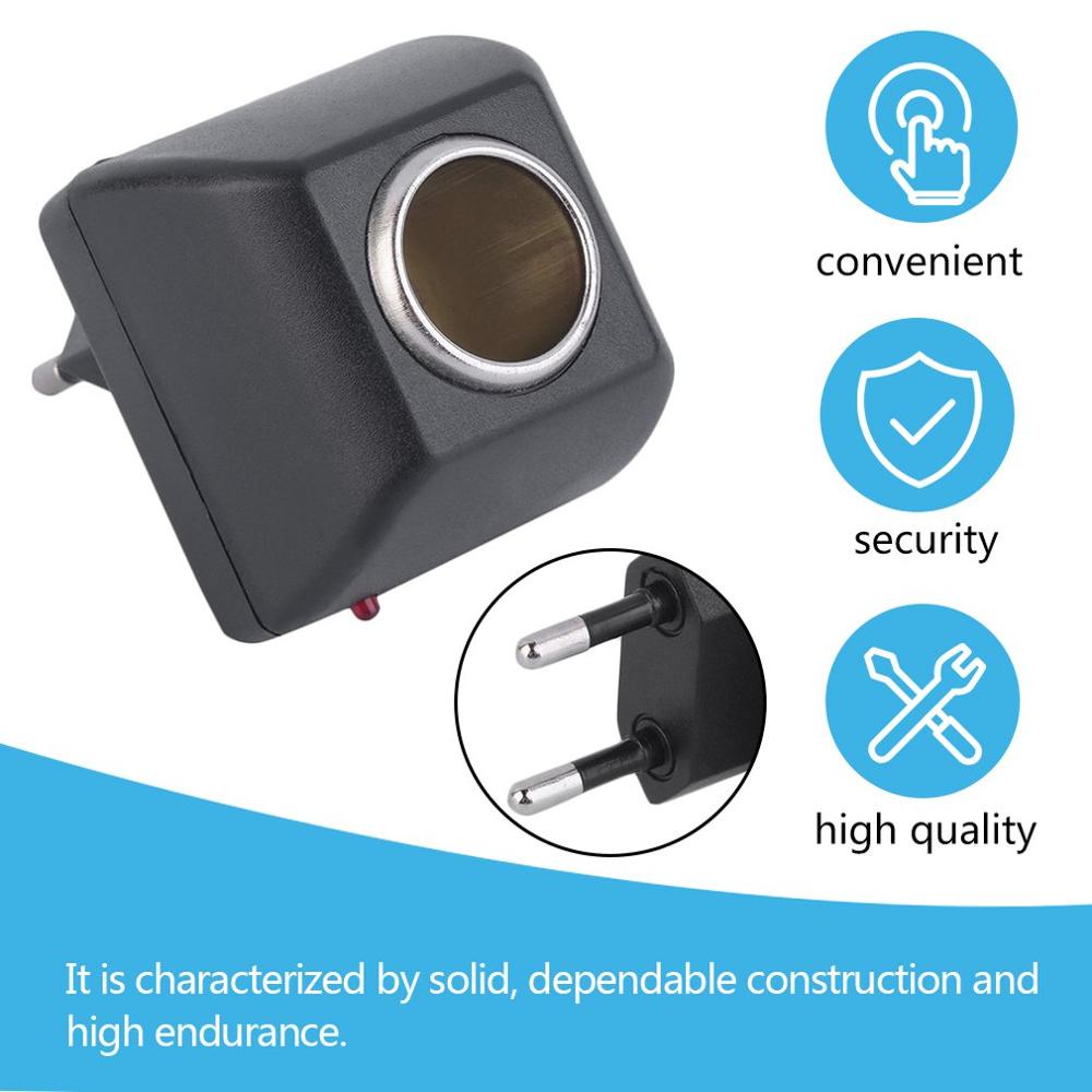 Auto Voeding Converter Adapter 220V Naar Dc 12V Lader Jack Socket Ontsteker Handige Elektrische Voor Thuis