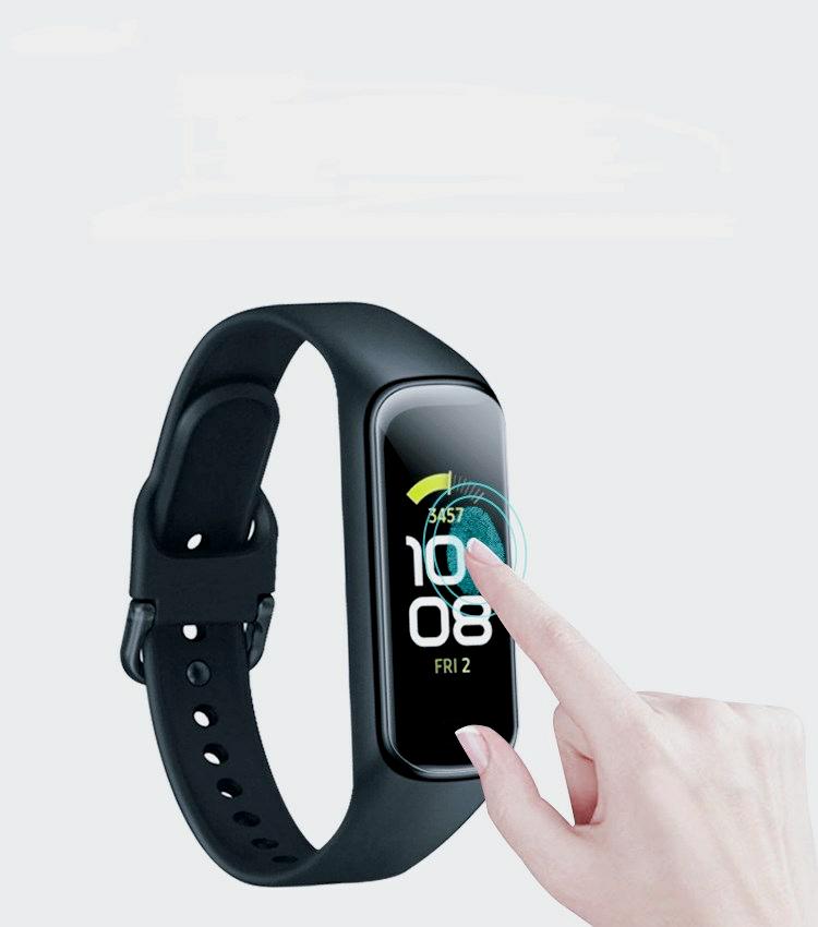 Película protetora para samsung galaxy fit 2, película tpu macia e transparente para proteção de tela