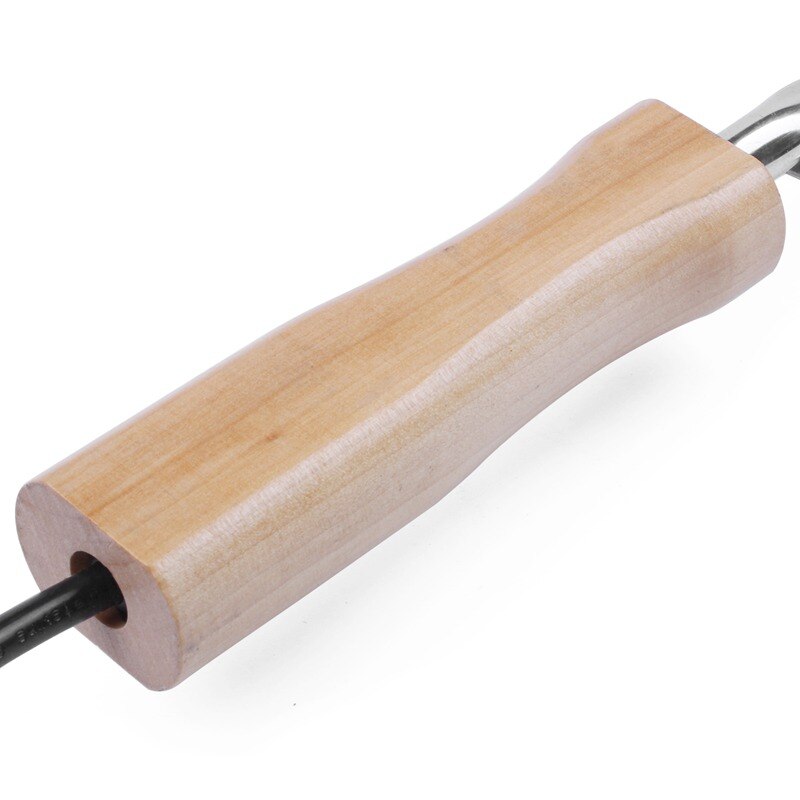 EU Plug Electric Honey Knife Bee Beekeeping Equipment Cutting Knife Heating Handle Wooden Tools Stainless Steel Scraper