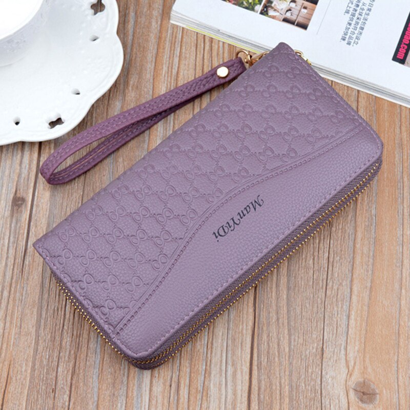 Mode Polsbandje Clutch Voor Vrouwen Grote Capaciteit Lange Portefeuilles Vrouwelijke Rits Dames Handtas Portemonnee