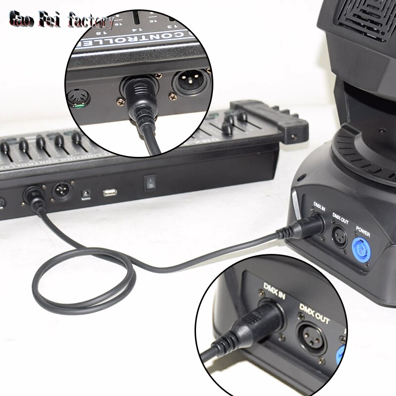 Cable de conexión de señal DMX, 1m/2m/3m/5m/10m, 3 pines, para luz Par LED, luz con cabezal móvil, accesorios de iluminación de escenario Dmx