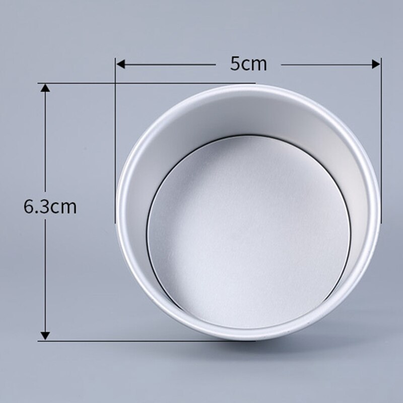 6Pcs 2Inch Round Mini Cake Pan Removable Bottom Puddings Mold Baking Mold Pan Bakeware Tool DIY Baking Tools