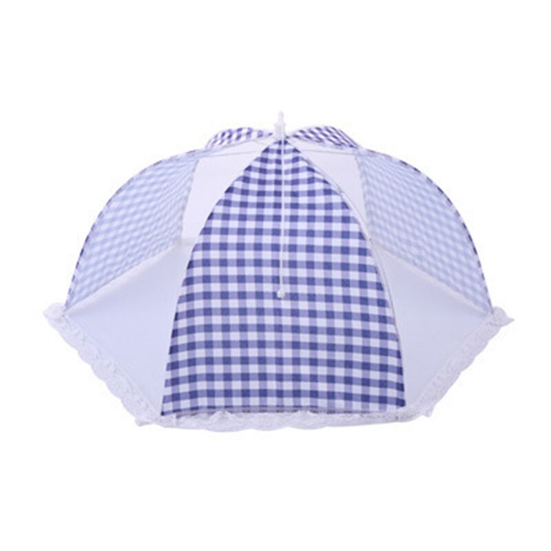 16 inch Foldable Kitchen Mesh Food Cover Round Umbrella Hygiene Grid Dish Cover Anti Fly Mosquito Dust BBQ Picnic Kitchenware