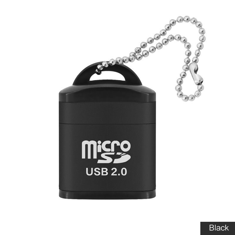 Olaf USB Micro SD Card Reader USB 2.0 Mini Mobile Phone Memory TF Card Reader High Speed Micro SD To USB Adapter: Black